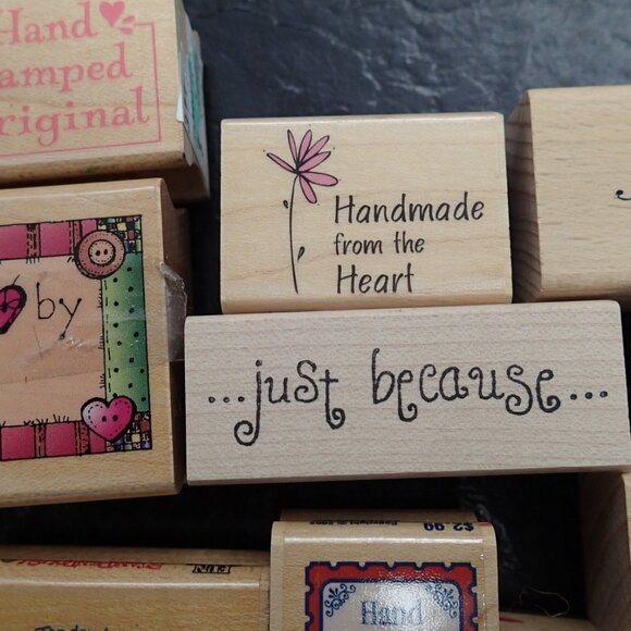 Handmade, From, Made with Love, etc Lot of 11 Stampers - Picture 5 of 5